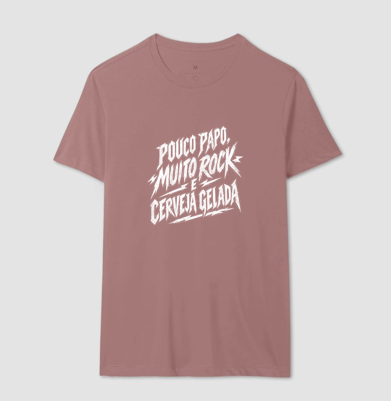 Camiseta Rock “Pouco Papo, Muito Rock e Cerveja Gelada” - Imagem 16