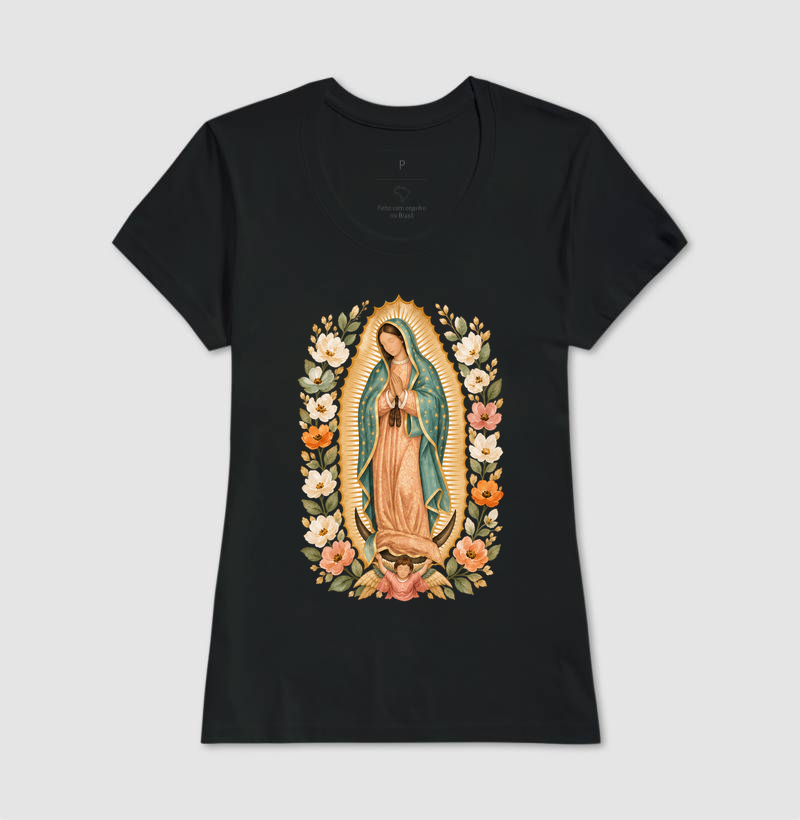 Nossa Senhora de Guadalupe com Flores - Imagem 3