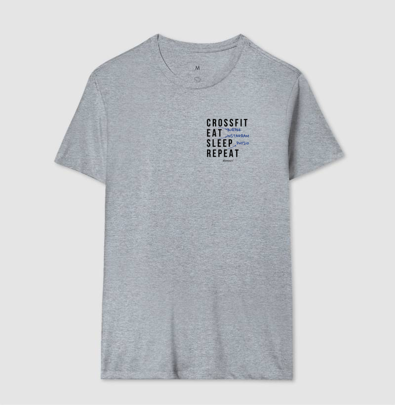 Camiseta Crossfit (Burpee). Eat. Sleep. Repeat. - Imagem 8