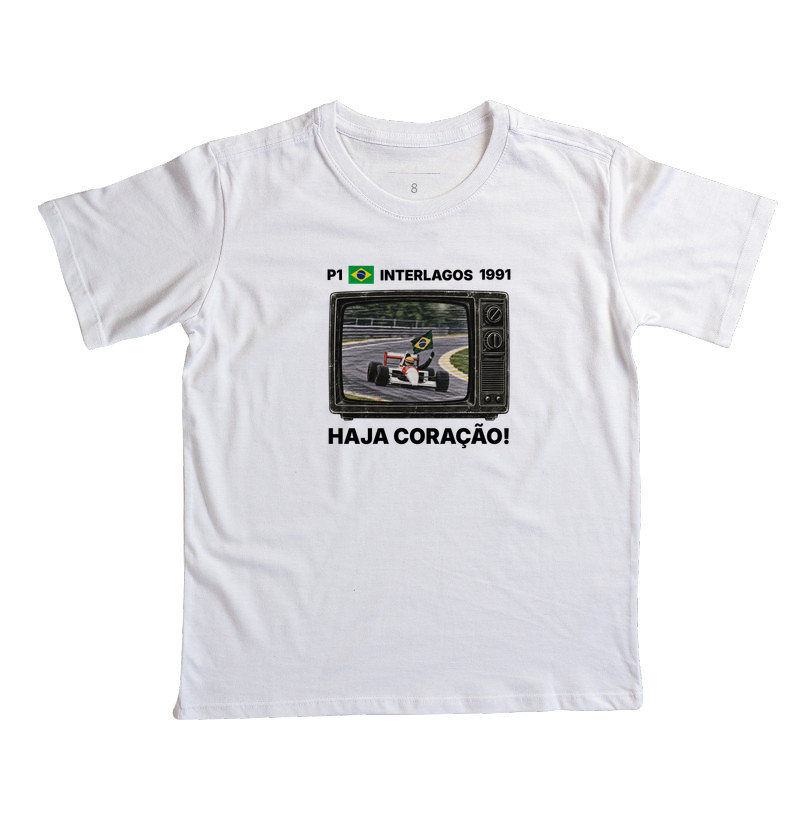 Domingo de Corrida – Camiseta Retrô TV Anos 90 Automobilismo - Imagem 2