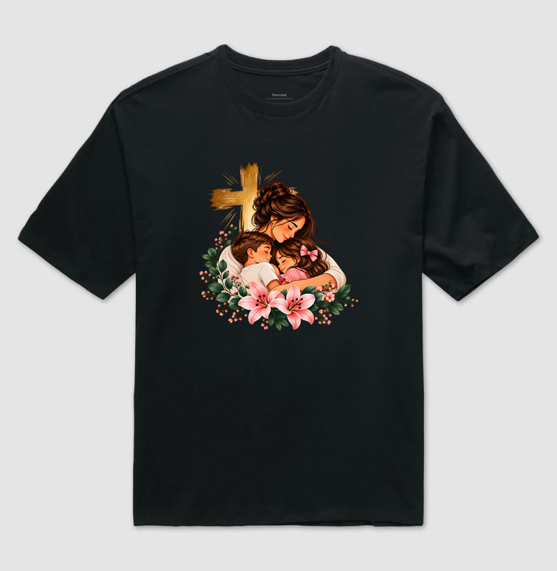Camiseta Oversized Amor de Mãe - Imagem 2
