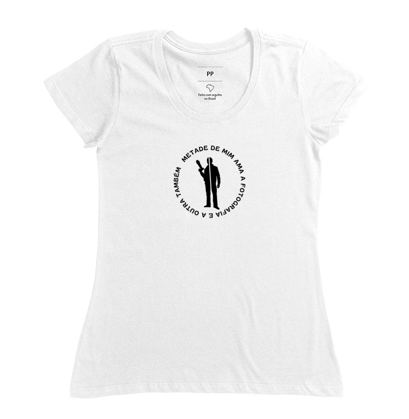 Camiseta metade de min ama a fotografia e a outra também - Imagem 5