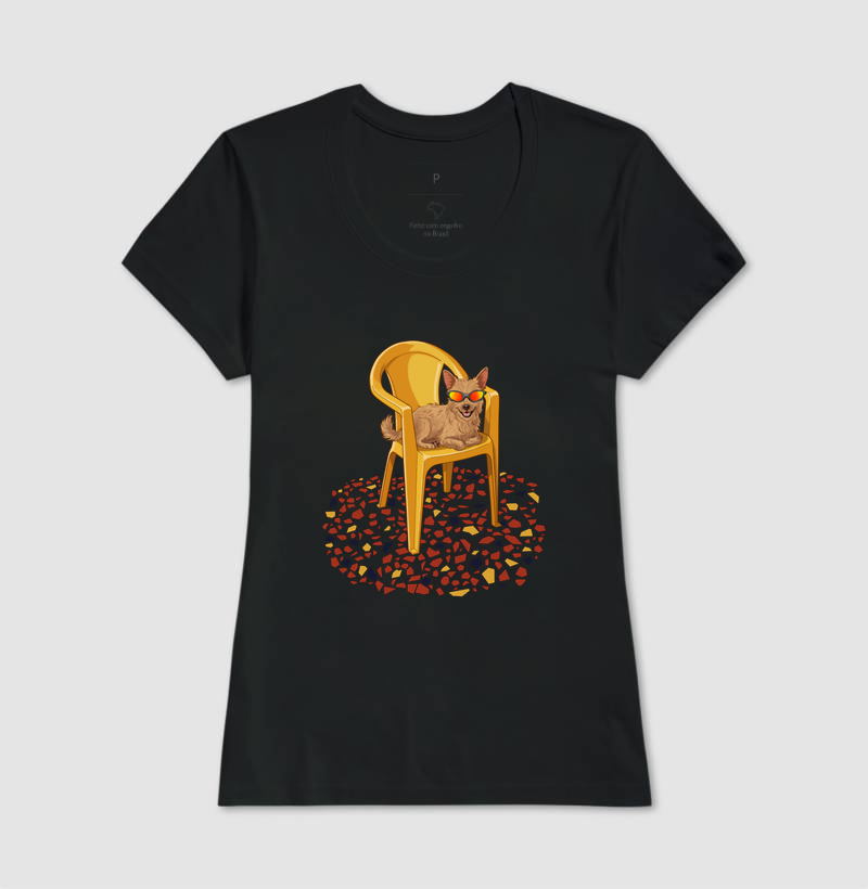 Camiseta Fiapo Kaki Regular Fit - Imagem 3
