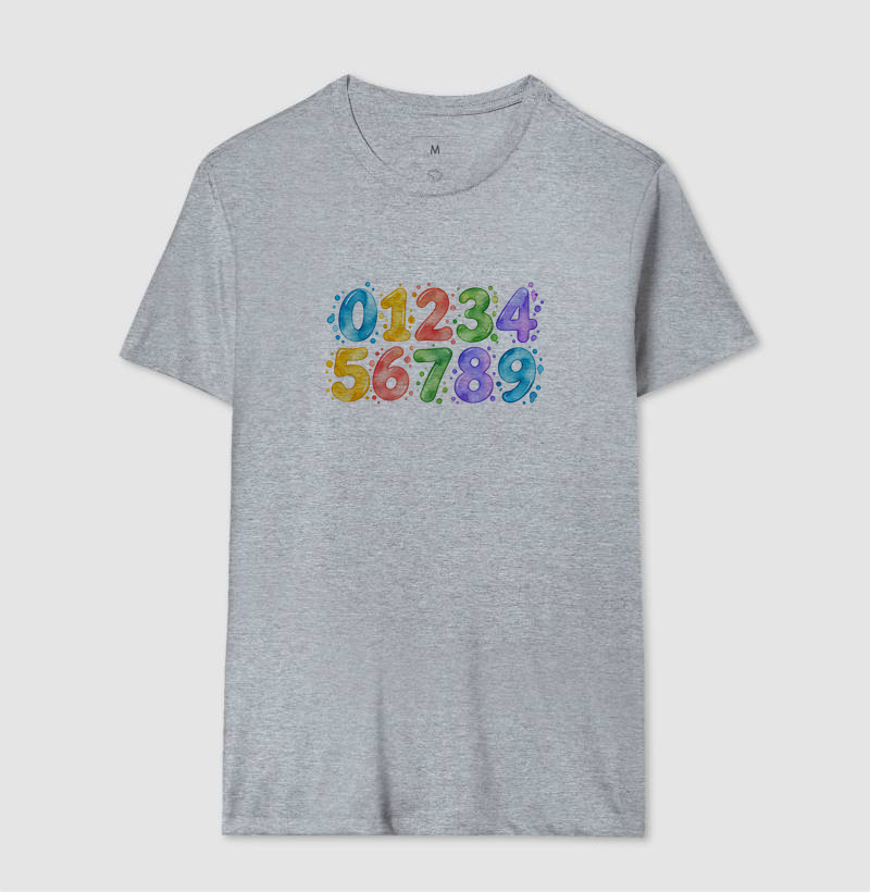 Camiseta Números em Cores - Imagem 11