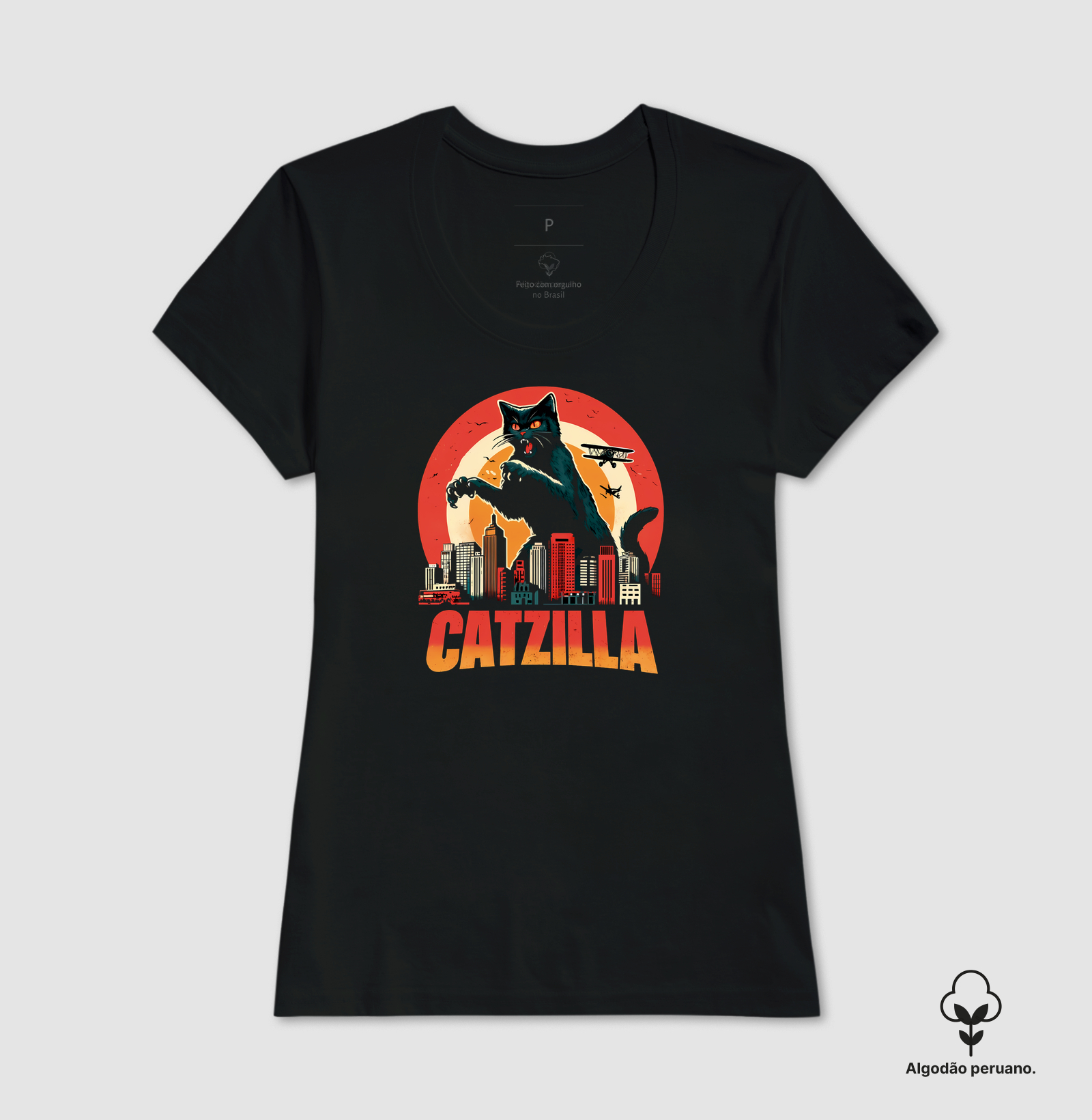 Camiseta Algodão Peruano Catzilla - Imagem 3