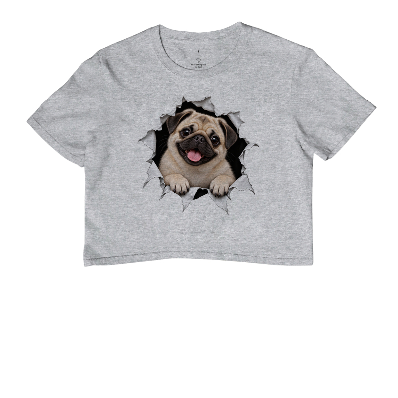 Pug Saindo da Camiseta - Imagem 6