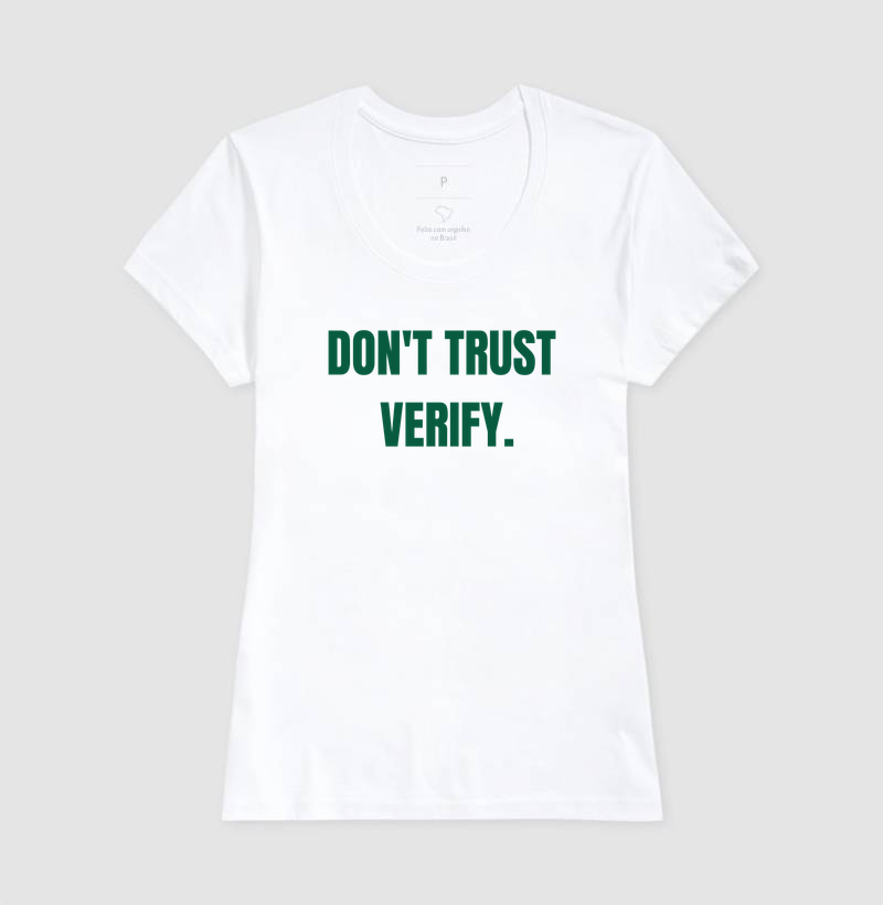 Camiseta Bitcoin Não Confie Verifique - Imagem 7