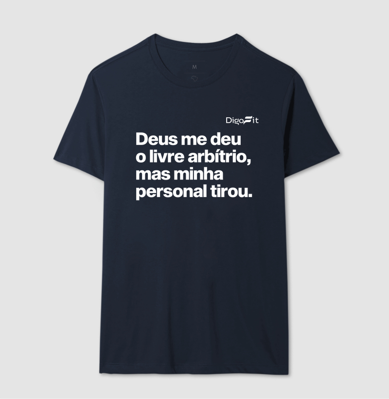 CAMISETA ACADEMIA MINHA PERSONAL TIROU MEU LIVRE ARBÍTRIO - Imagem 6