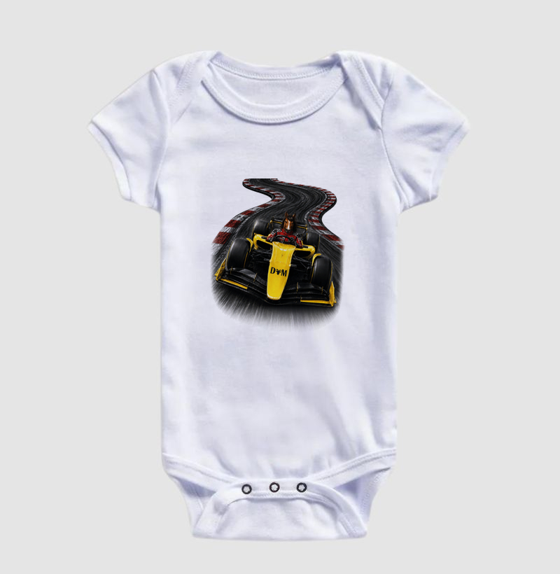 Body Infantil Piloto de Corrida F1 Equino - Imagem 2