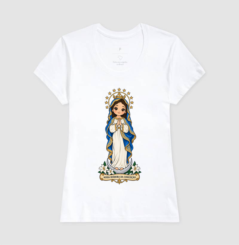 Nossa Senhora da Conceição estilo chibi - Imagem 5