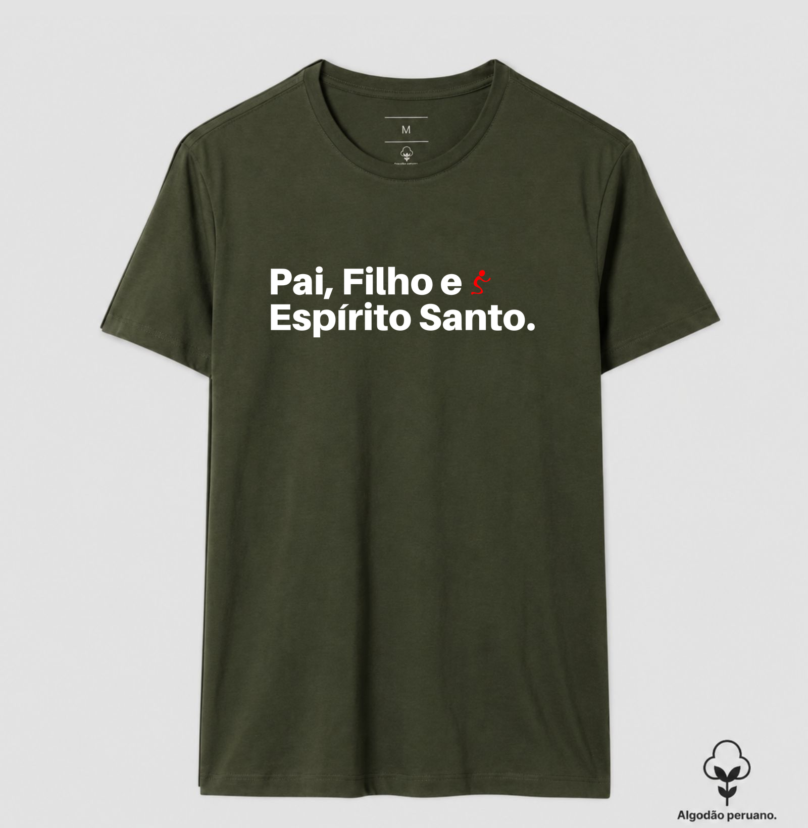 Camiseta Algodão Peruano Cristã Pai, Filho e Espírito Santo - Imagem 9