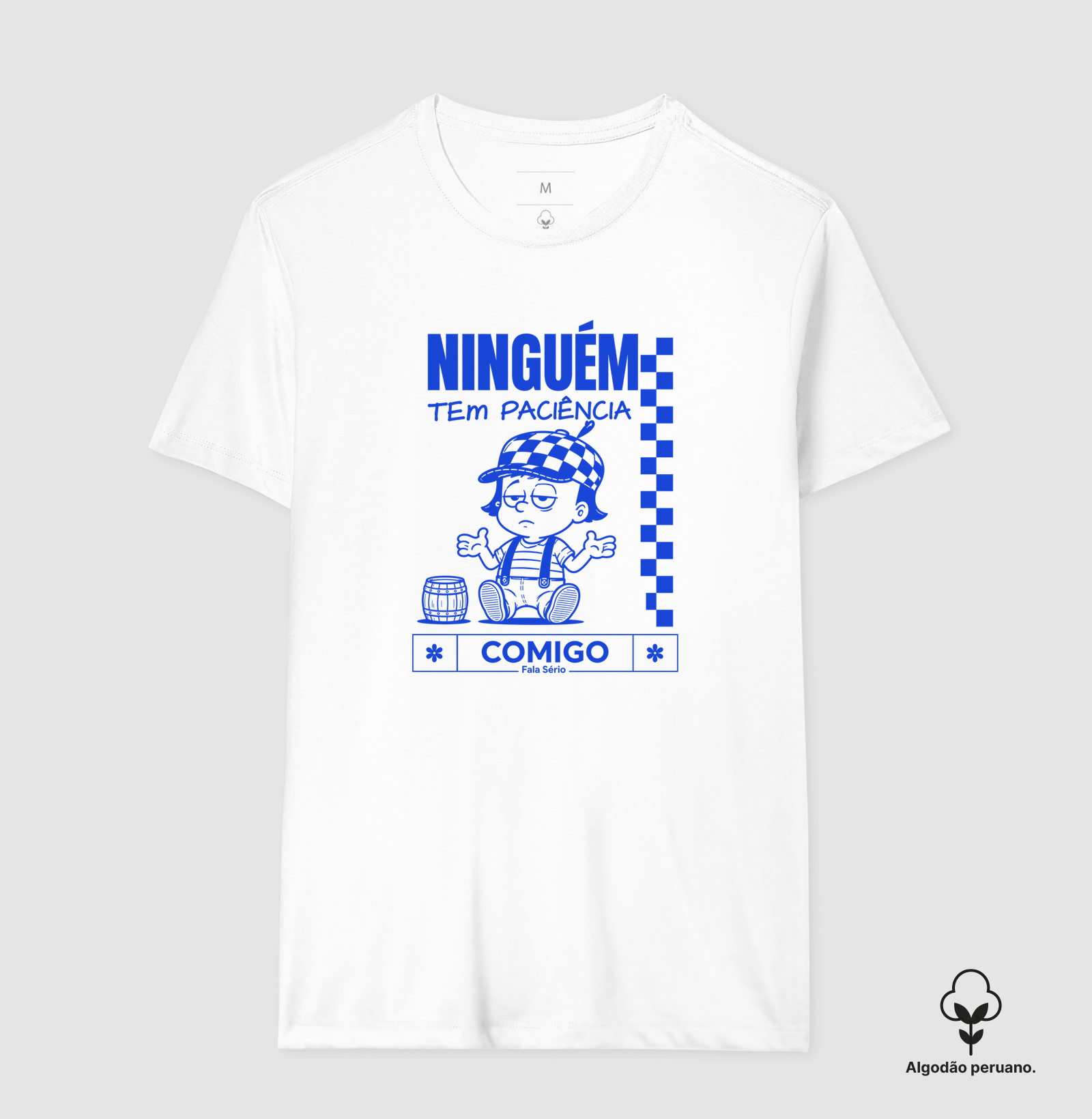 Camiseta Algodão Peruano Ninguém tem paciência comigo - Imagem 8