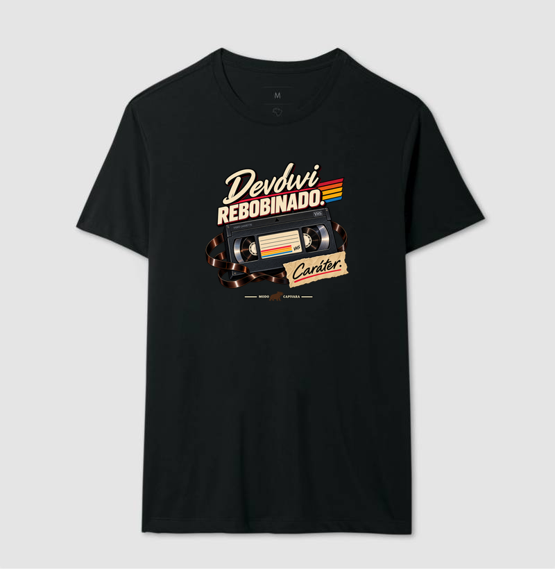 DEVOLVI REBOBINADO - Modo capivara - Camiseta - Imagem 4