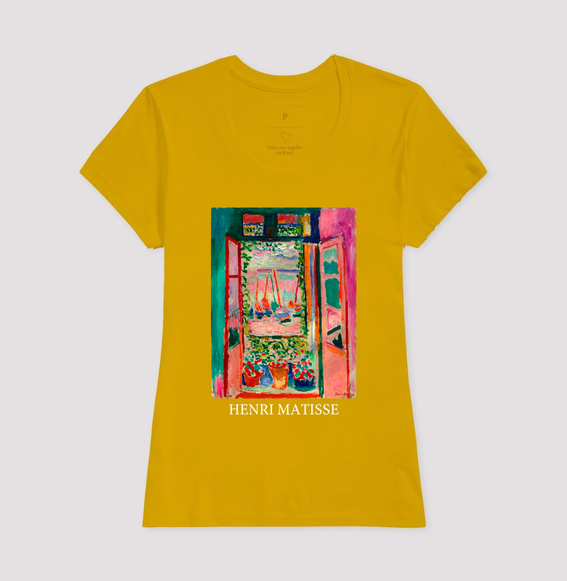 Camiseta Pintura Fauvista A Janela Aberta Matisse  - Imagem 15