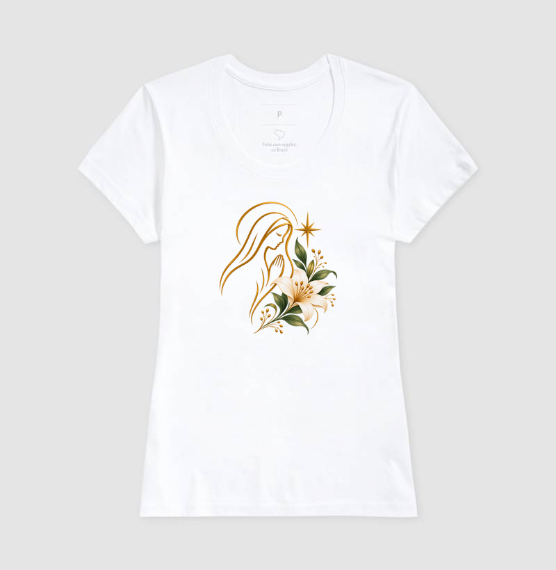 Camiseta Nossa Senhora – Luz de Maria - Imagem 6
