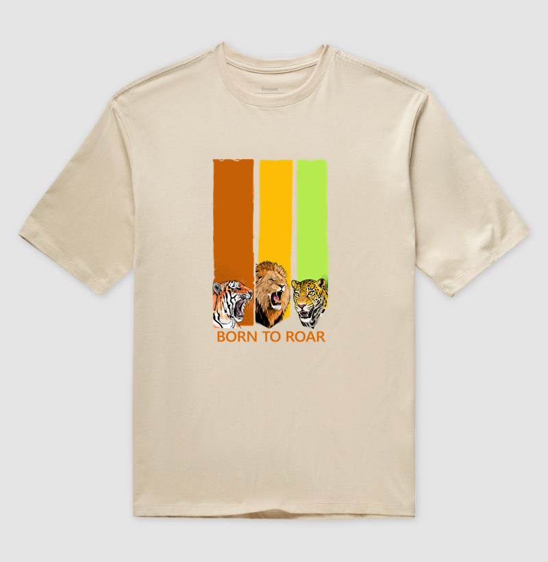 Camiseta Oversized Born to Roar (Nascido para Rugir) - Imagem 3