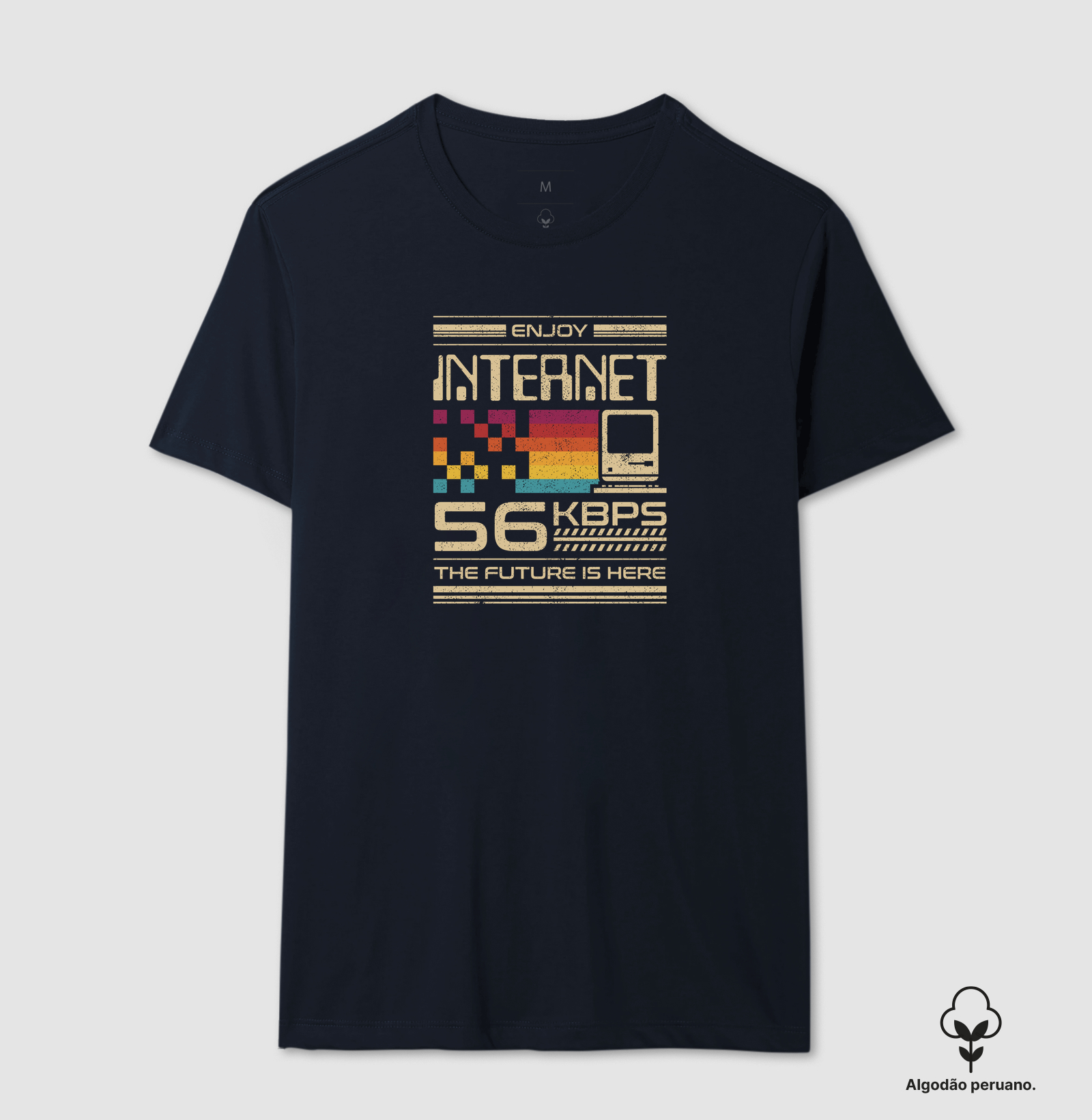 Camiseta Algodão Peruano Aproveite a Internet a 56kbps - Imagem 4
