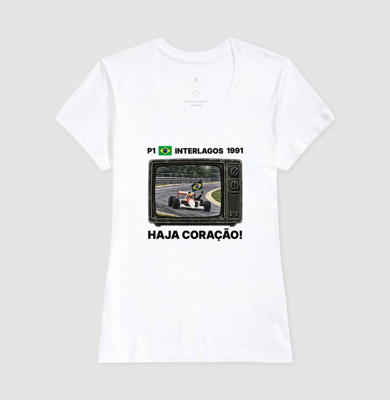 Domingo de Corrida – Camiseta Retrô TV Anos 90 Automobilismo - Imagem 5