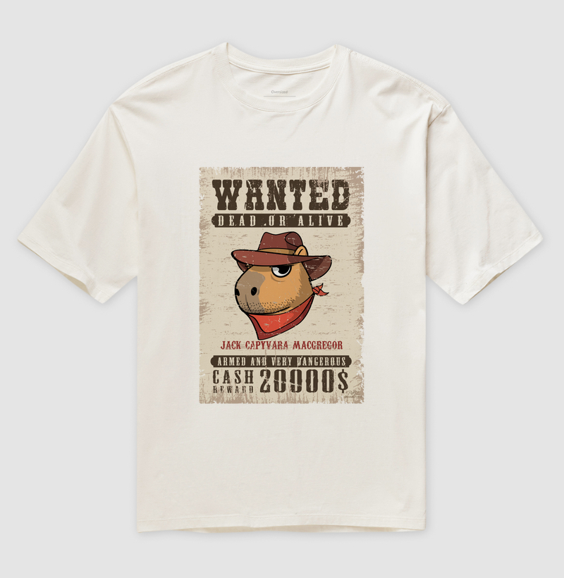 Camiseta Wanted Capivara - Imagem 4