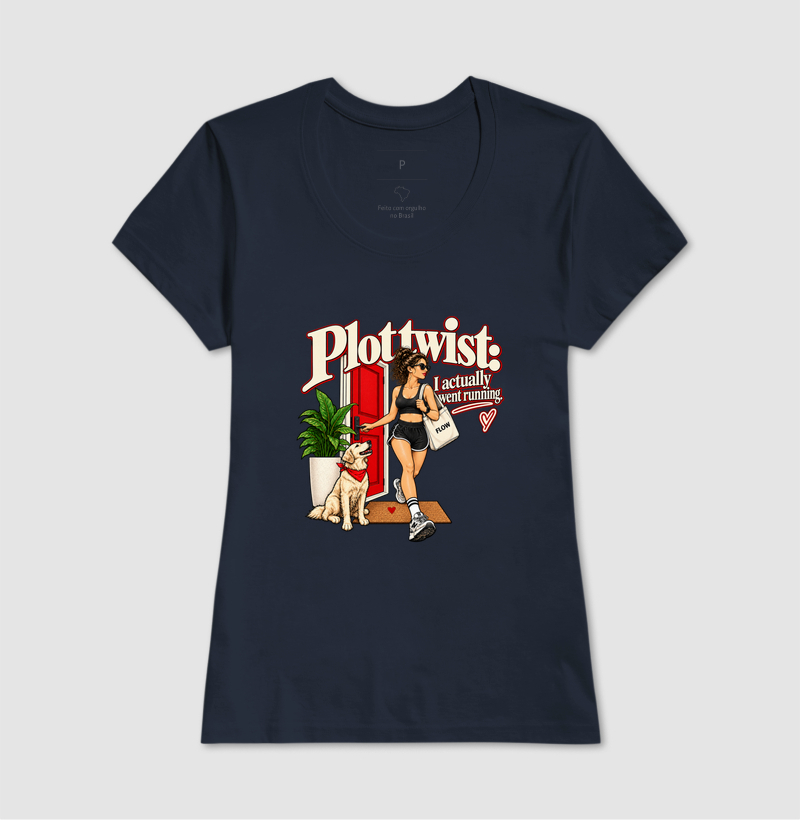 Camiseta Corrida - Plot Twist: I Actually Went Running - Imagem 7