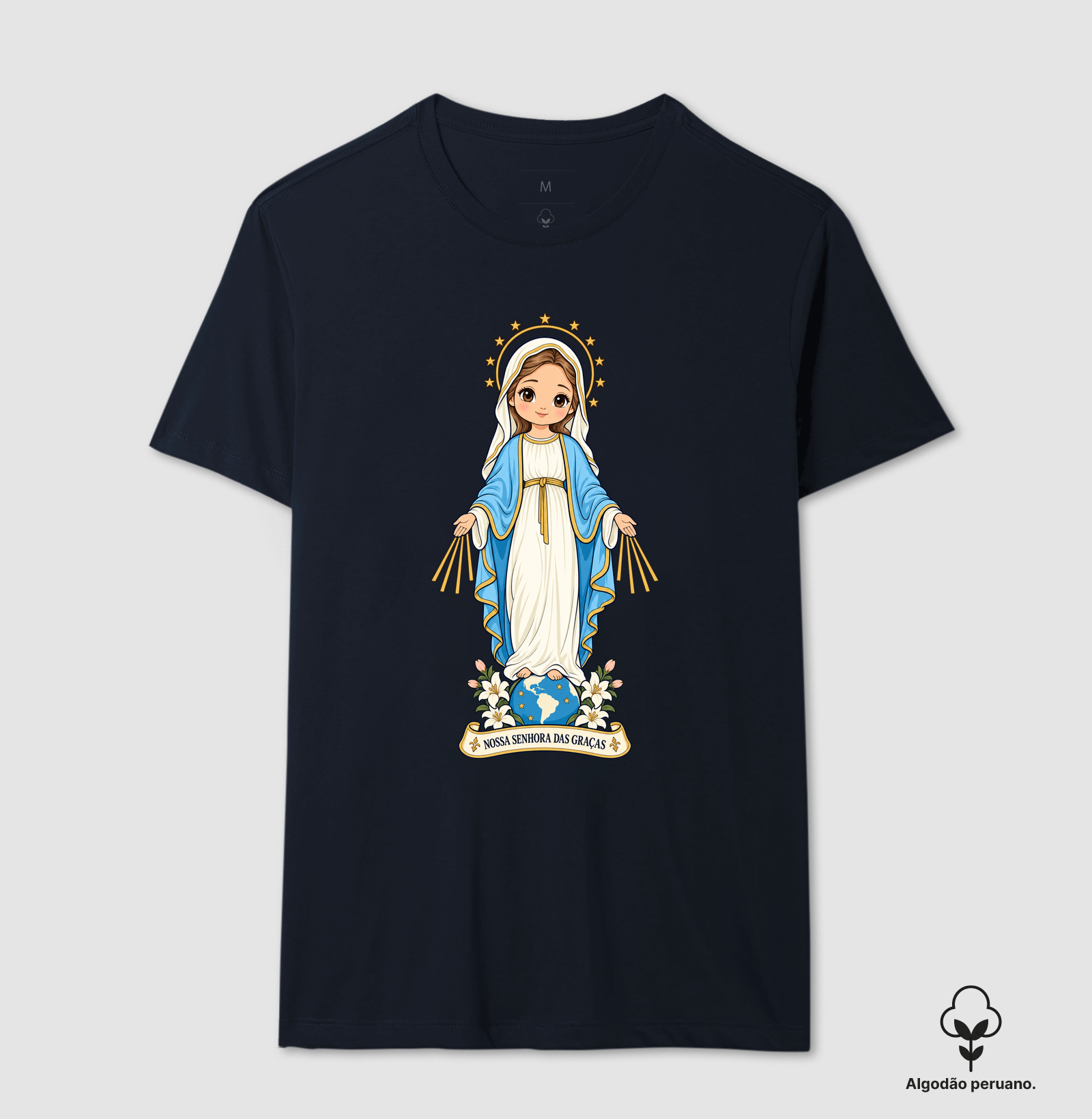 Nossa Senhora das Graças estilo chibi - Imagem 3