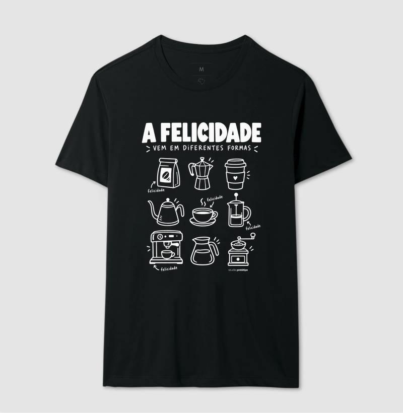 Camiseta A Felicidade Vem em Diferentes Formas - Imagem 2