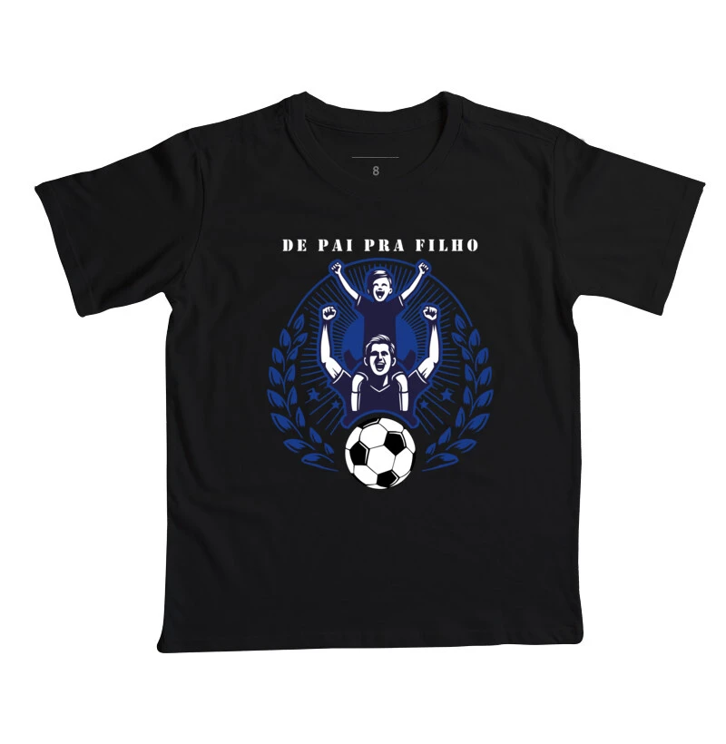 Camiseta De Pai Pra Filho Infantil - Azul