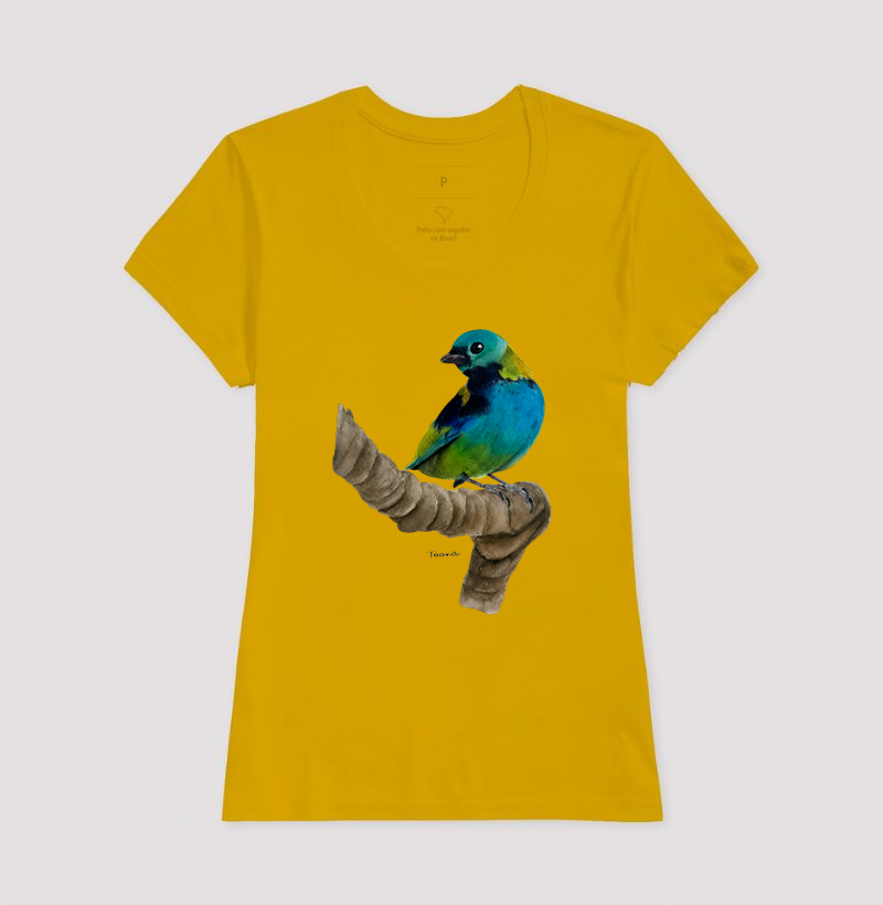 Camiseta Saíra-Sete-Cores – Aves do Brasil - Imagem 13