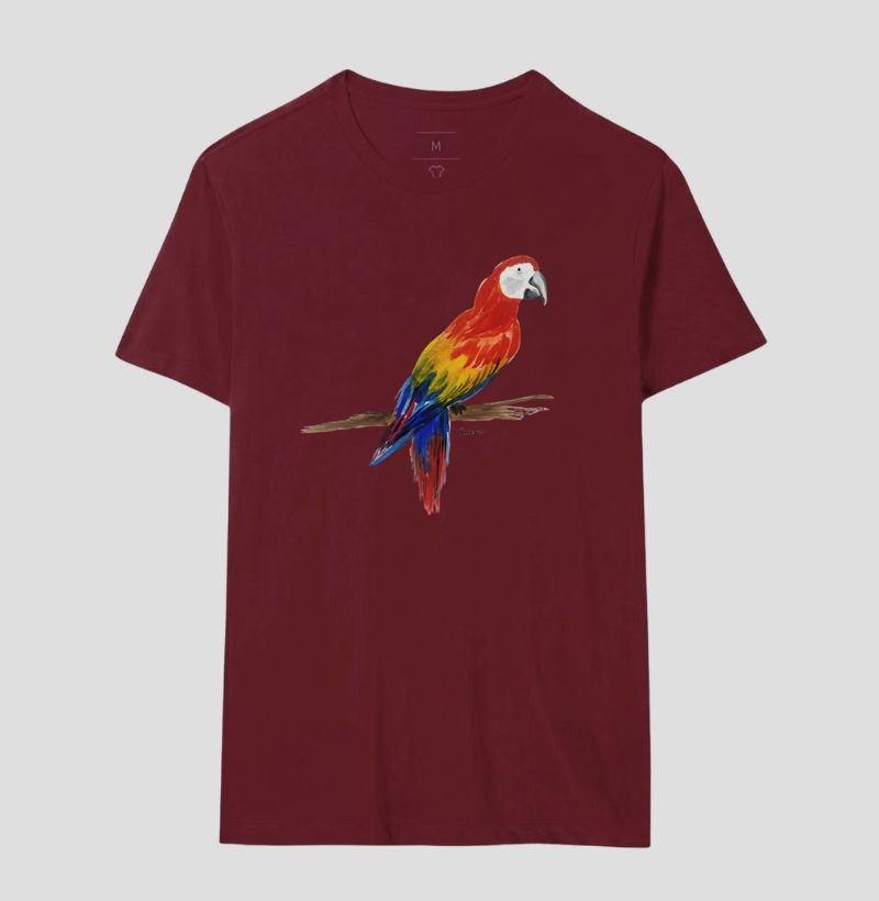 Camiseta Arara-Vermelha – Aves do Brasil - Imagem 18
