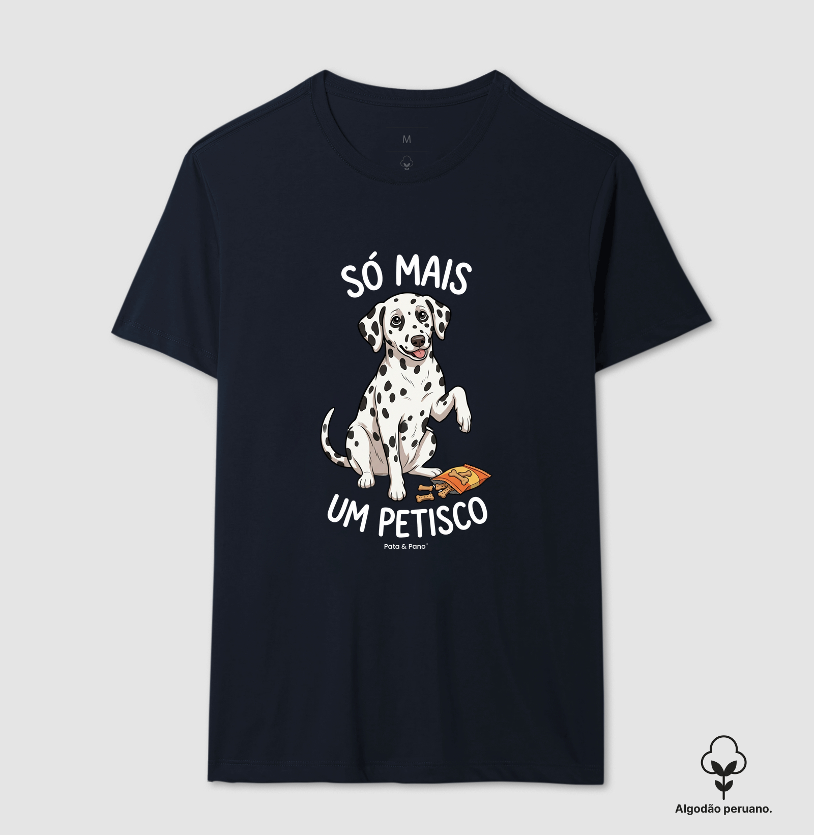 CAMISETA ALGODÃO PERUANO DALMATA PETISCO - Imagem 6