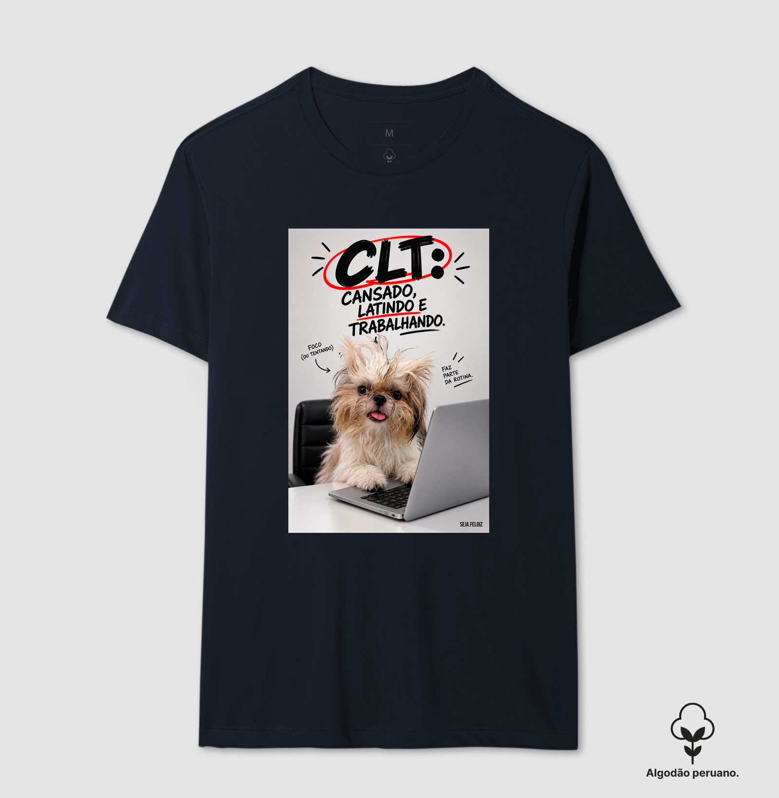 🐶💻 CLT — Cansado, Latindo e Trabalhando! 😂🐾 | Shih Tzu Edition - Imagem 2