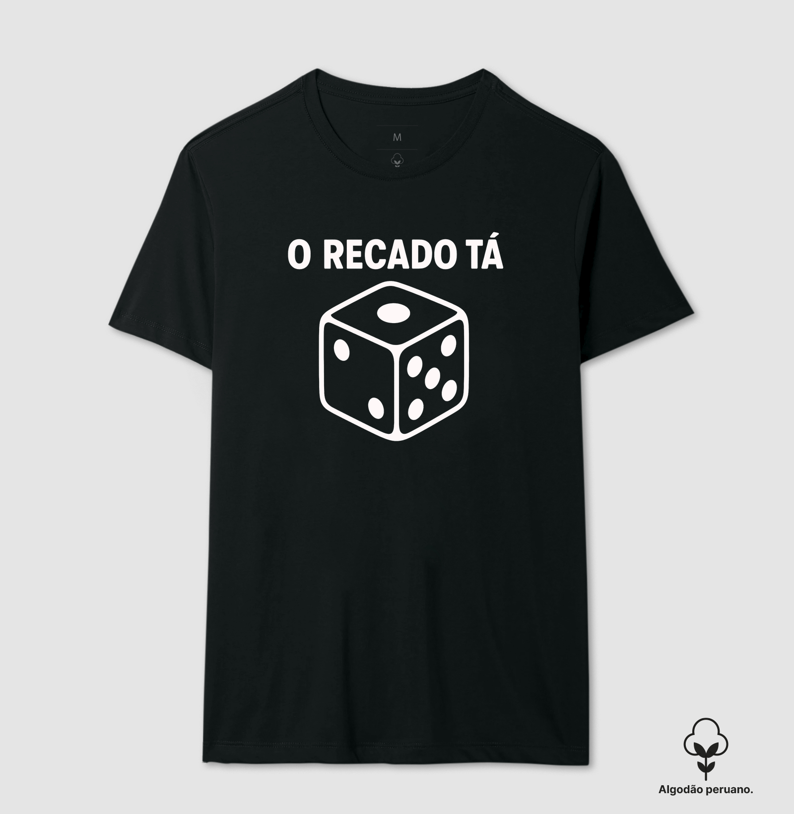 Camiseta Algodão Peruano O Recado Tá Dado - Imagem 4