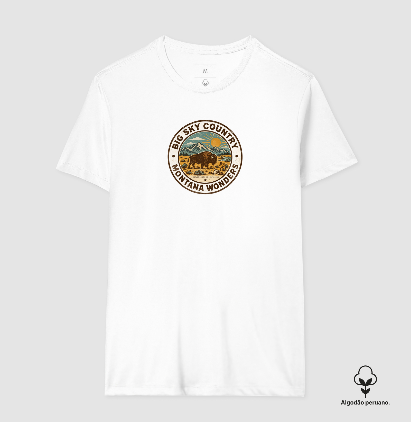Camiseta Country Big Sky Country Montana Wonders Dustler South Co. Algodão Peruano Premium - Imagem 2