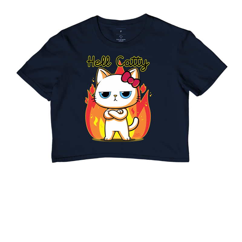Camiseta Gato Sincero Hell Catty - Imagem 4