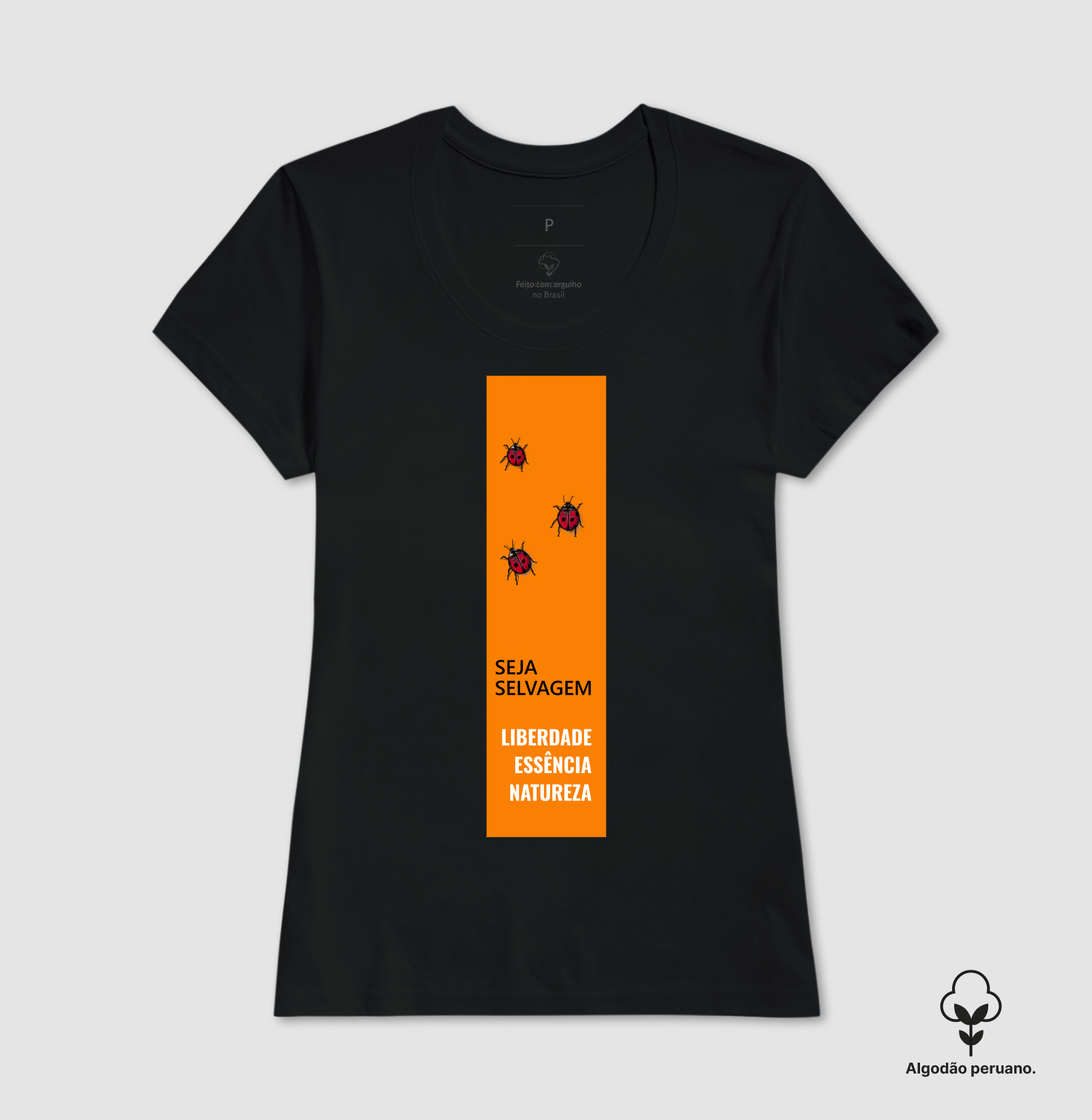 Camiseta Algodão Peruano Joaninhas (Seja Selvagem) - Imagem 3