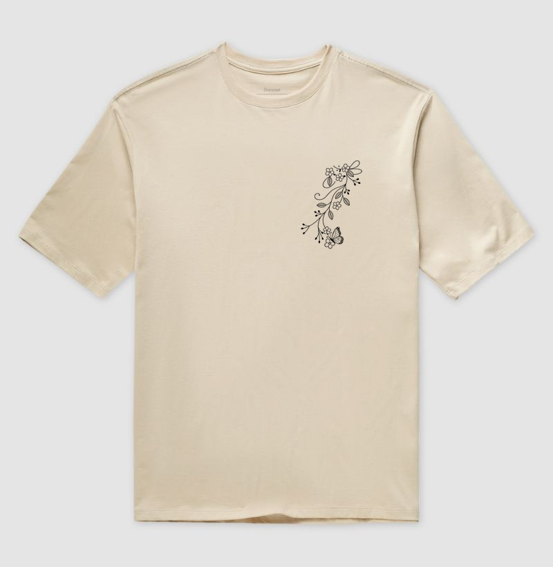 Camiseta Borboleta em Flor - Imagem 3