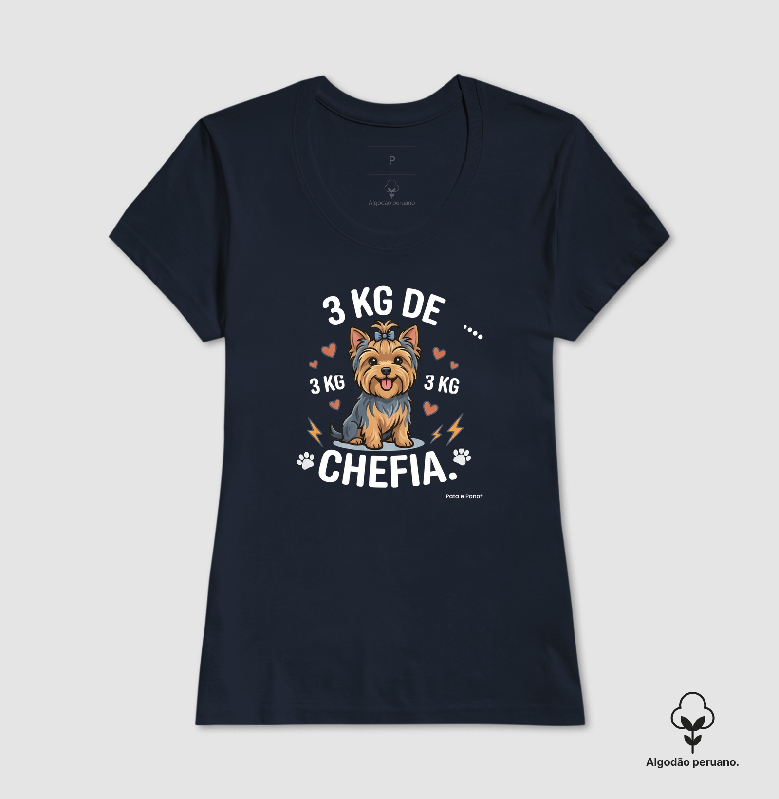 CAMISETA ALGODÃO PERUANO YORKSHIRE 3 KG - Imagem 4