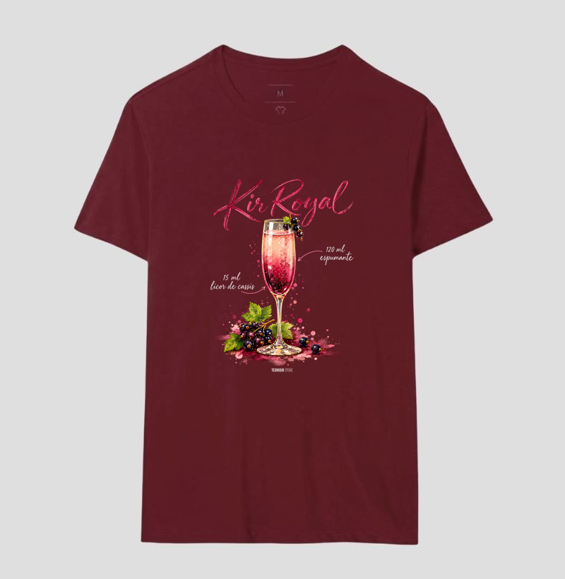 Camiseta Kir Royal – Drink com Espumante e Licor de Cassis - Imagem 16