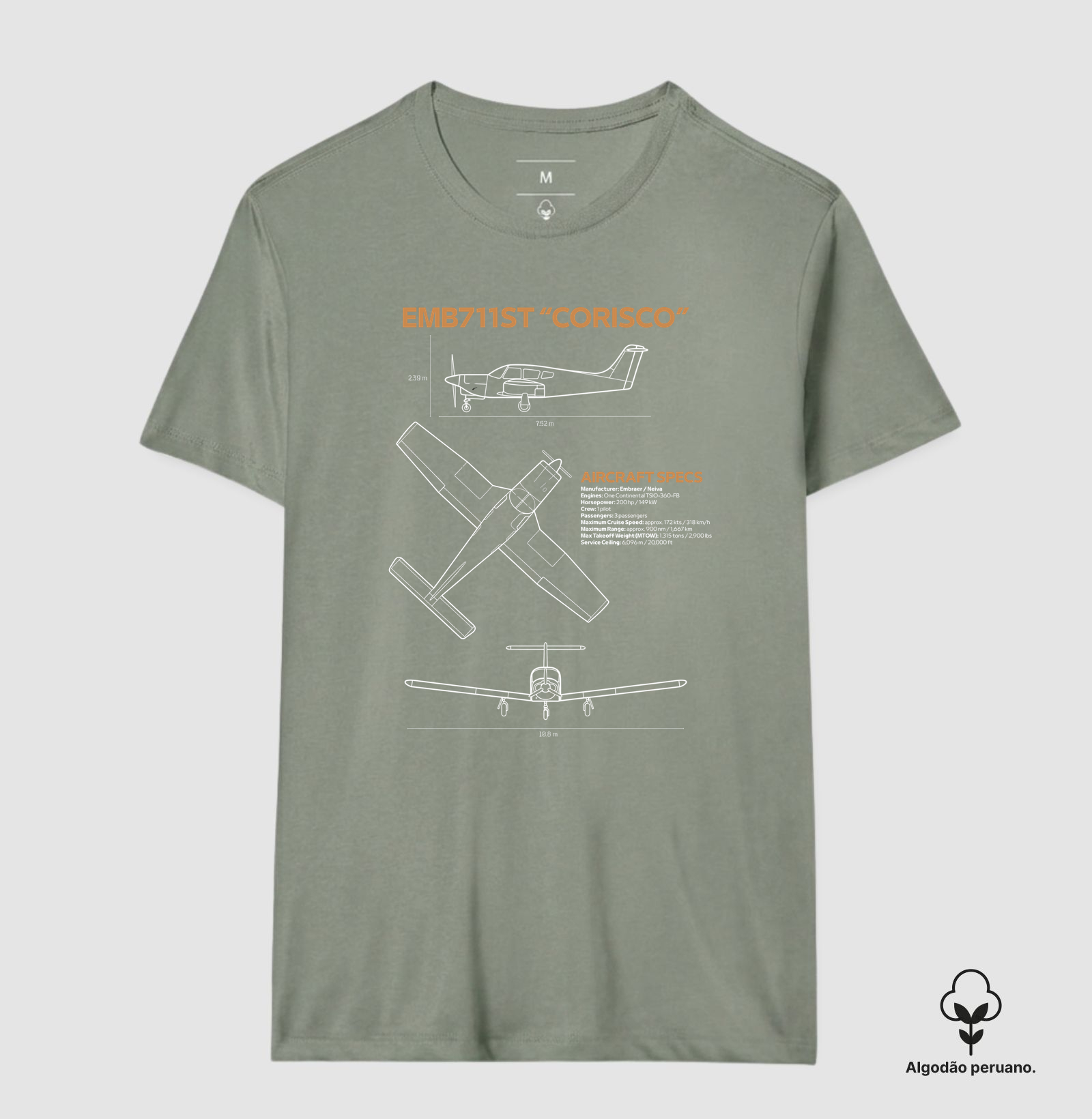 EMB 711ST "Corisco" | Blueprint - Imagem 3