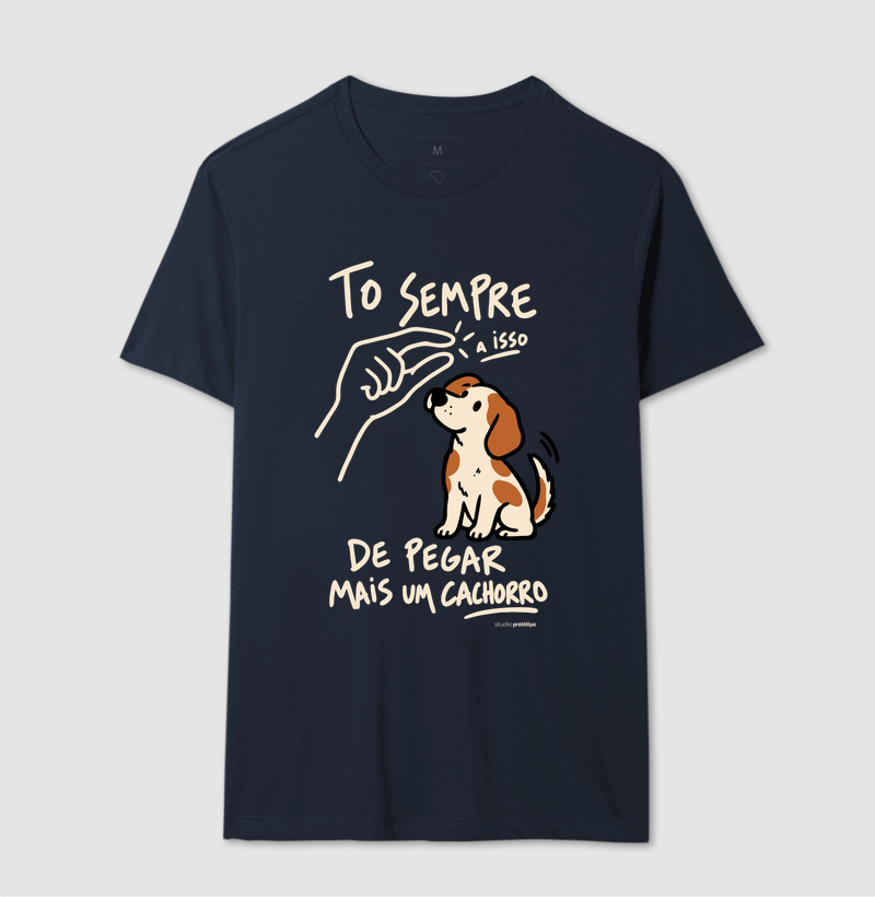 Camiseta Tô Sempre a Isso de Pegar Mais um Cachorro - Imagem 6