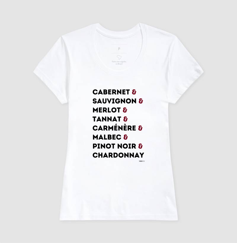 Camiseta Vinho - Nome das Uvas - Imagem 5