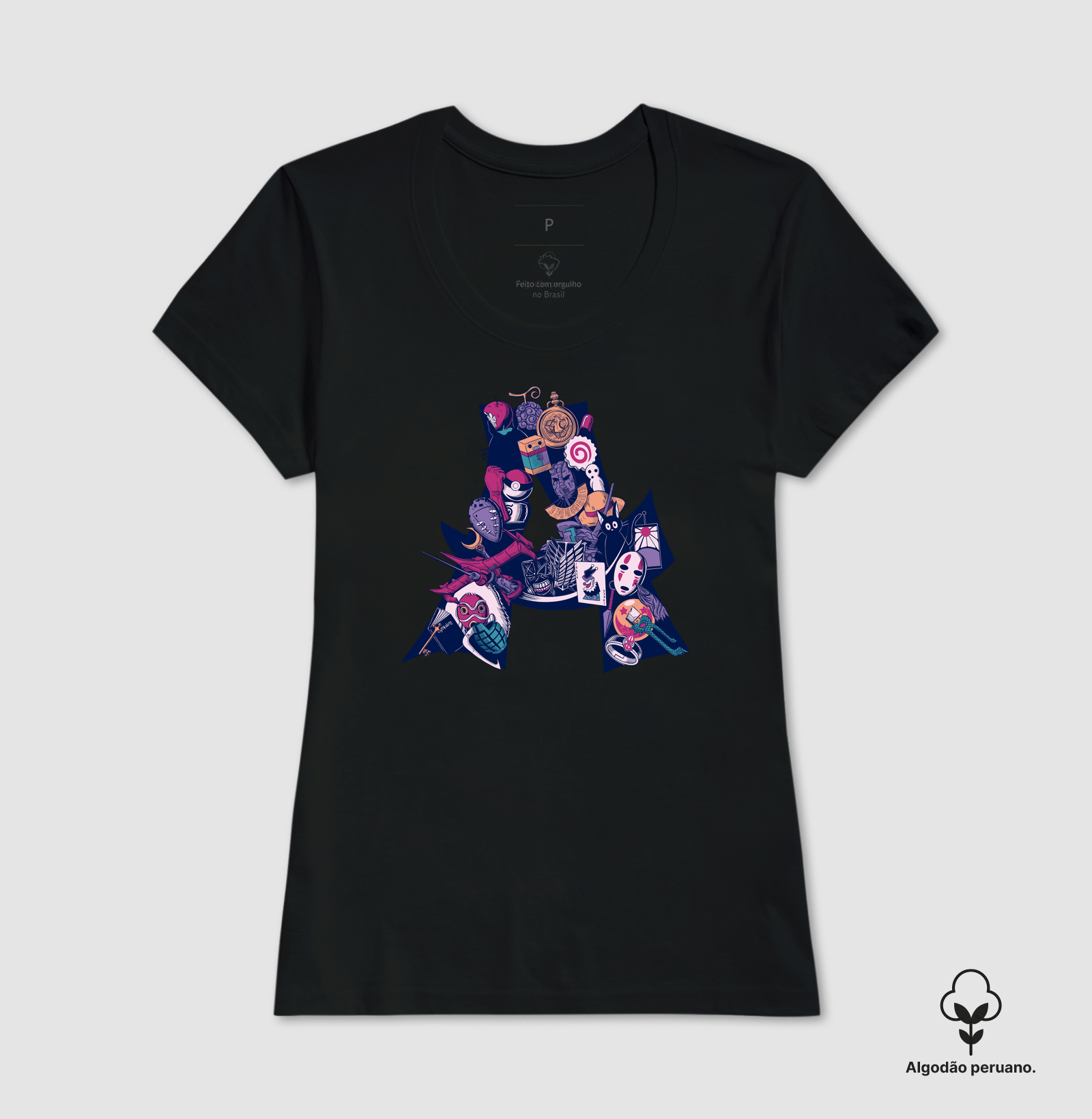 Camiseta Algodão Peruano A é de Anime - Imagem 2