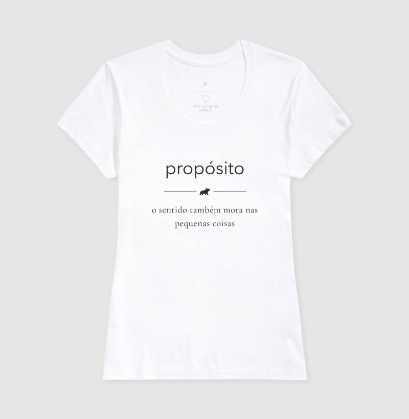 PROPÓSITO - O sentido também mora nas pequenas coisas - Modo Capivara -  Camiseta - Imagem 7