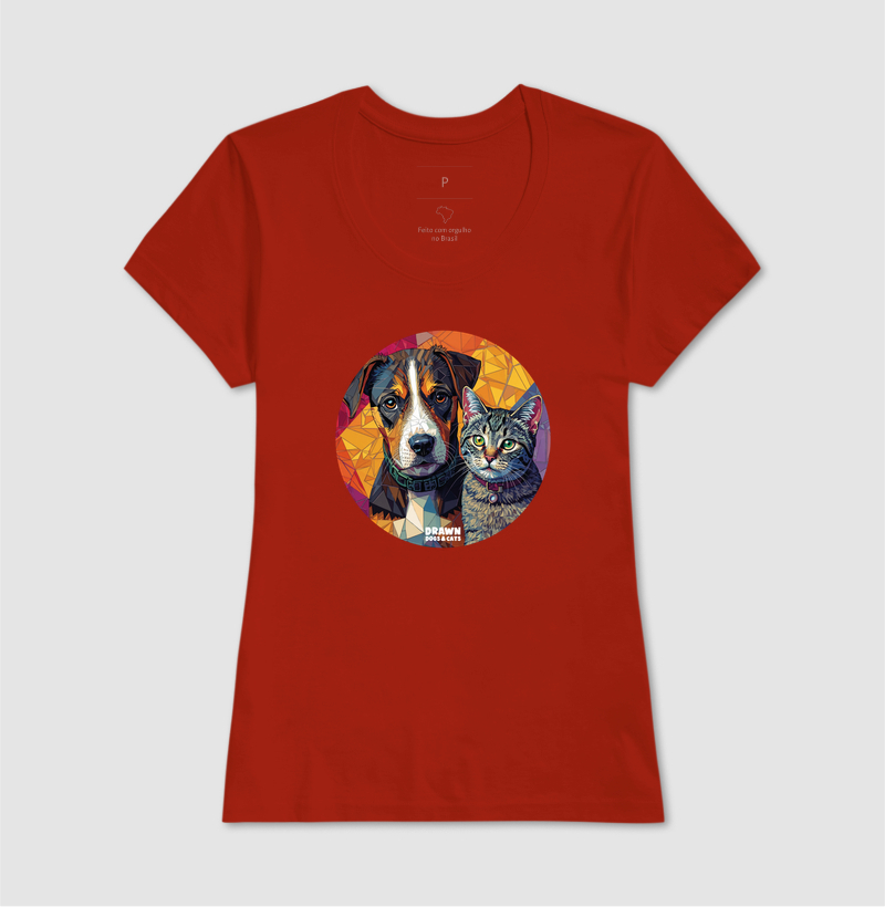 Cachorro e gato mosaico em círculo - Imagem 12