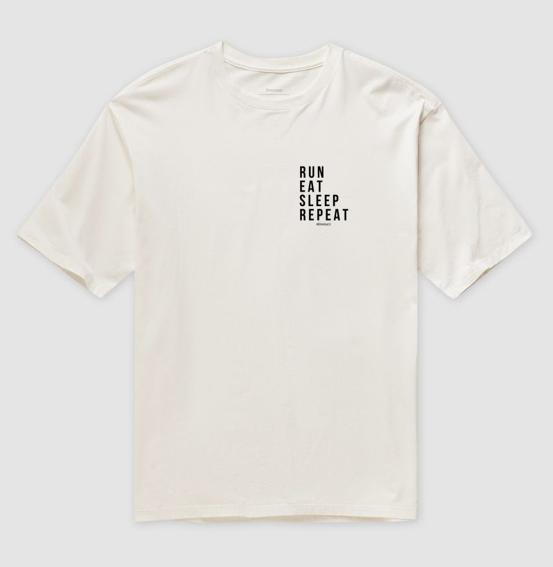 Oversized Run. Eat. Sleep. Repeat. - Imagem 4