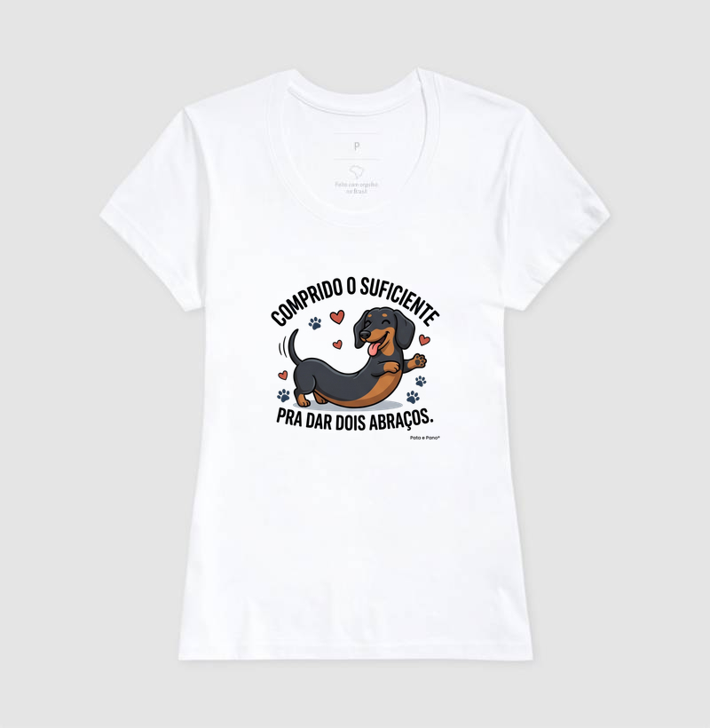 CAMISETA DACHSHUND ABRAÇOS - Imagem 5