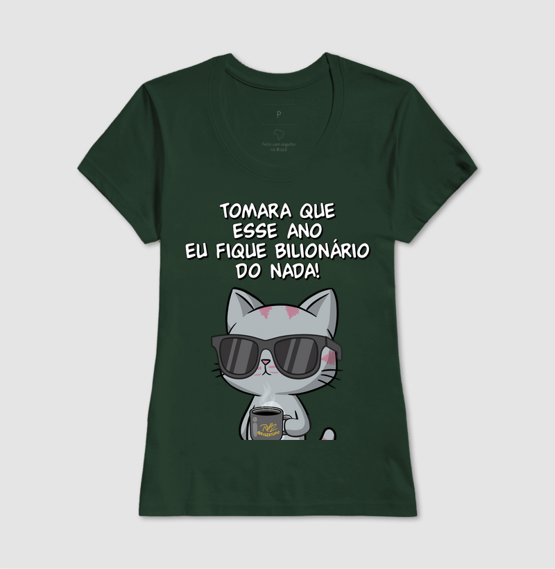 Camiseta Gato Sincero Bilionário - Imagem 13