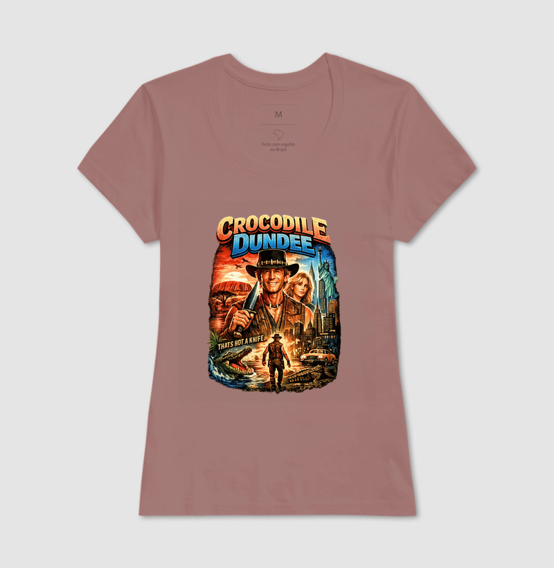 Camiseta Crocodilo Dundee Knife - Imagem 17