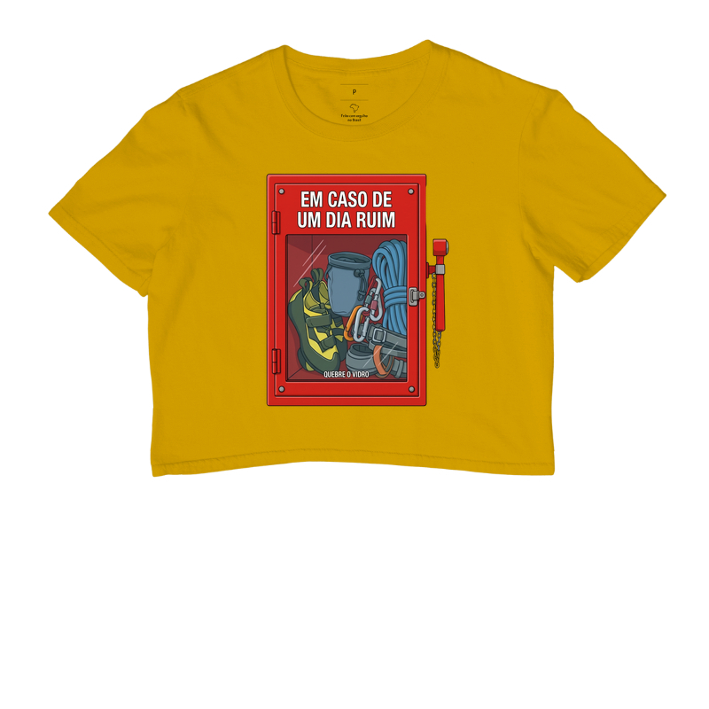 Camiseta Cropped Falésia & Magnésio | Em Caso de Dia Ruim - Imagem 7