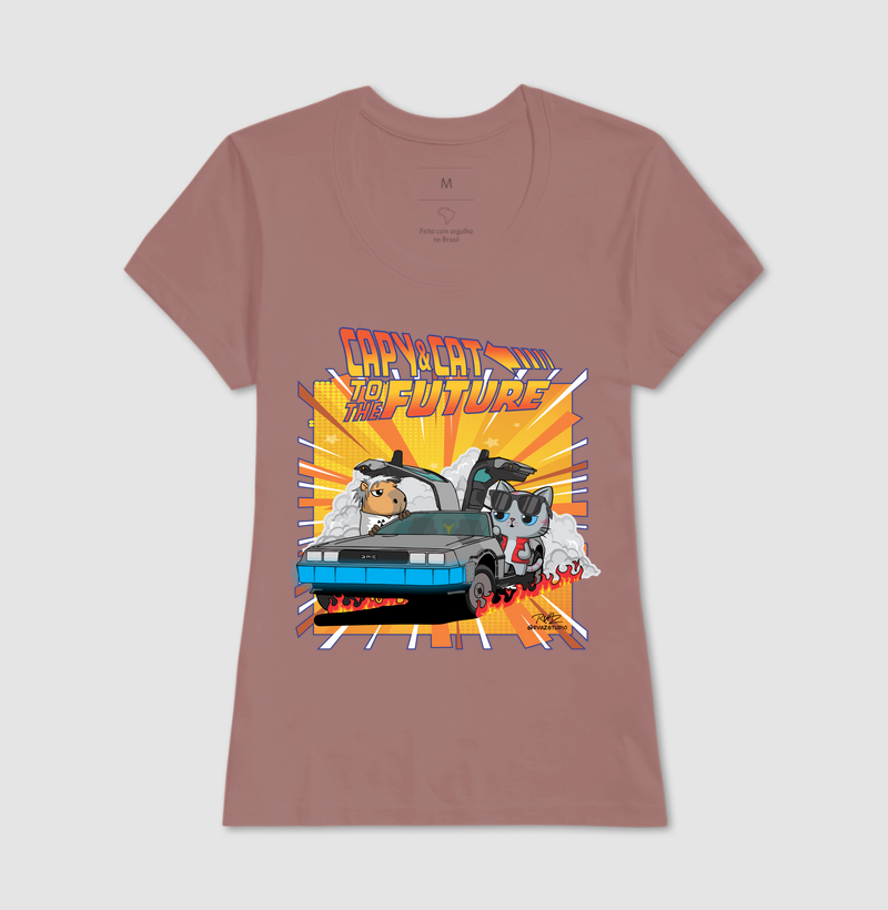 Camiseta Capy & Cat to the Future - Imagem 17